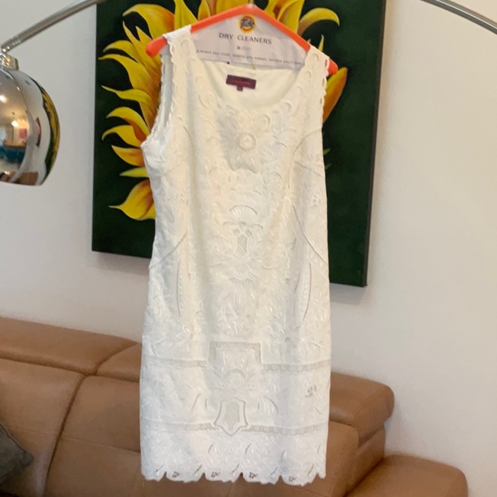 White lace dress